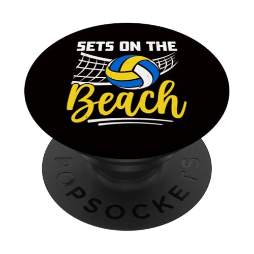 Volleyball - Sets am Strand PopSockets Klebender PopGrip Volleyball - Sets am Strand PopSockets Klebender PopGrip von Beach Volleyball Summer Sport Design Outfit