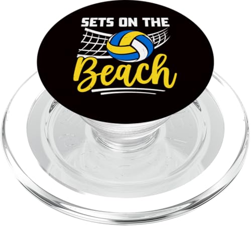 Volleyball - Sets am Strand PopSockets PopGrip für MagSafe Volleyball - Sets am Strand PopSockets PopGrip für MagSafe von Beach Volleyball Summer Sport Design Outfit