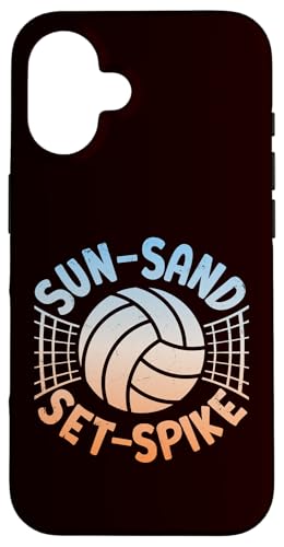 Volleyball - Sun Sand Set Spike Hülle für iPhone 16 Volleyball - Sun Sand Set Spike Hülle für iPhone 16 von Beach Volleyball Summer Sport Design Outfit
