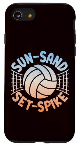 Volleyball - Sun Sand Set Spike Hülle für iPhone SE (2020) / 7 / 8 von Beach Volleyball Summer Sport Design Outfit