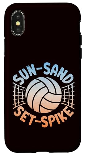 Volleyball - Sun Sand Set Spike Hülle für iPhone X/XS Volleyball - Sun Sand Set Spike Hülle für iPhone X/XS von Beach Volleyball Summer Sport Design Outfit