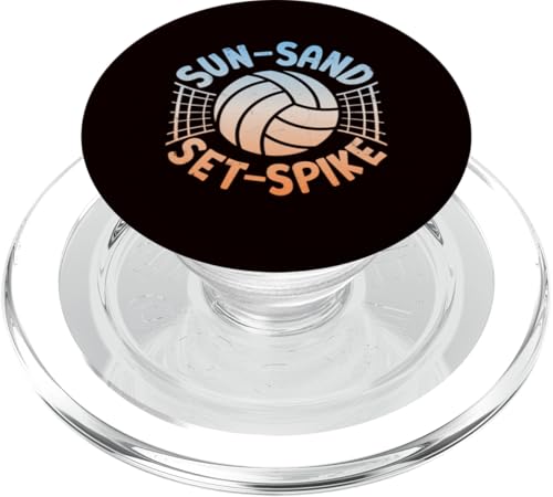 Volleyball - Sun Sand Set Spike PopSockets PopGrip für MagSafe Volleyball - Sun Sand Set Spike PopSockets PopGrip für MagSafe von Beach Volleyball Summer Sport Design Outfit