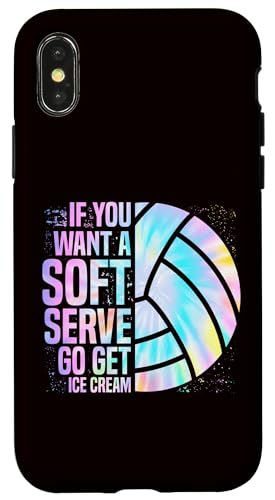 Volleyball – Wenn Sie einen weichen Aufschlag wünschen, holen Sie sich Eis Hülle für iPhone X/XS Volleyball – Wenn Sie einen weichen Aufschlag wünschen, holen Sie sich Eis Hülle für iPhone X/XS von Beach Volleyball Summer Sport Design Outfit