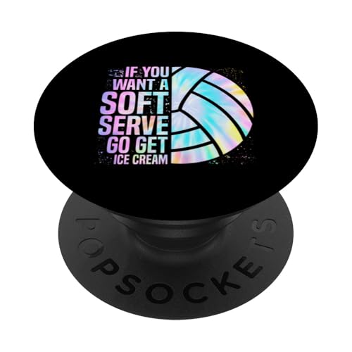 Volleyball – Wenn Sie einen weichen Aufschlag wünschen, holen Sie sich Eis PopSockets Klebender PopGrip Volleyball – Wenn Sie einen weichen Aufschlag wünschen, holen Sie sich Eis PopSockets Klebender PopGrip von Beach Volleyball Summer Sport Design Outfit