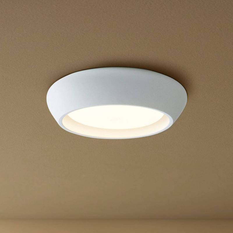 Beacon Deckenleuchte Fjord, weiß, Gips, Ø 28 cm, GX53 von Beacon Lighting