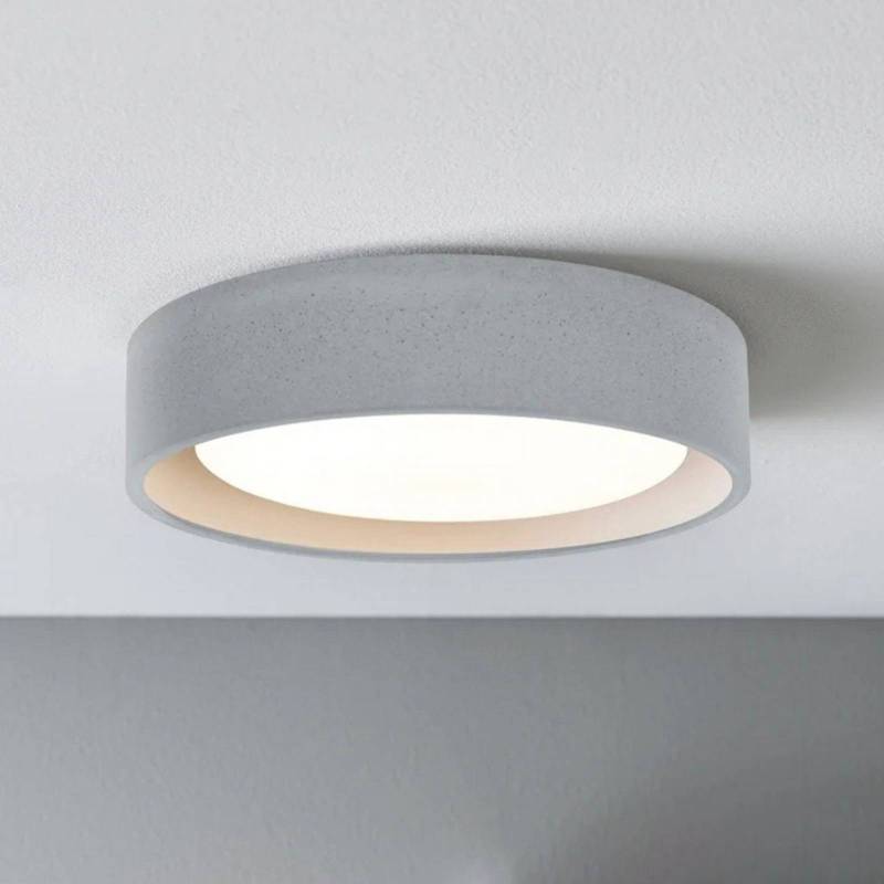Beacon Deckenleuchte Uno, grau, Beton, Ø 27 cm, GX53 von Beacon Lighting