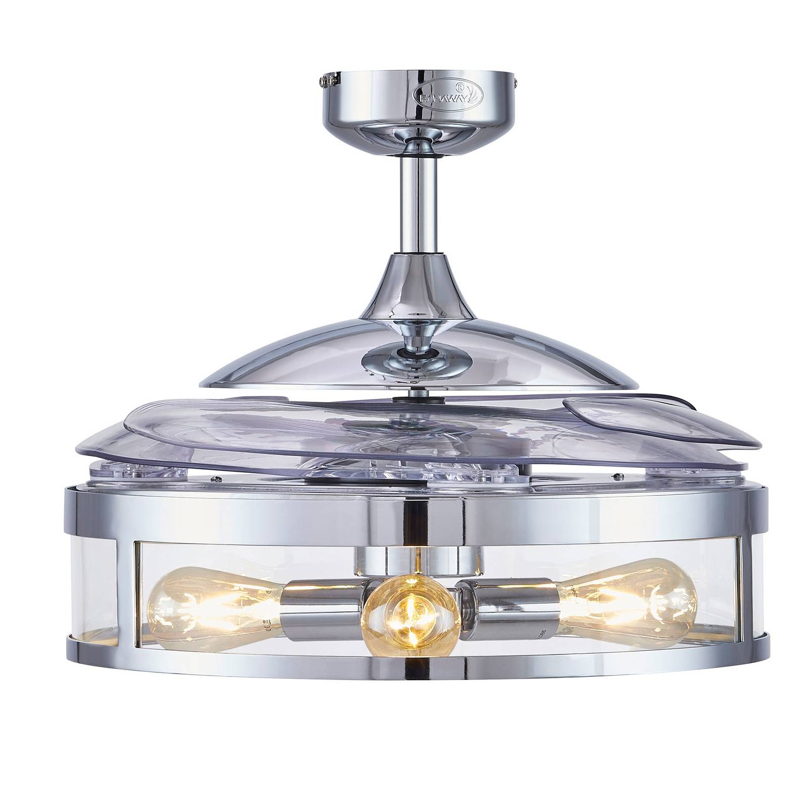 Beacon Deckenventilator Licht Fanaway Classic chrom leise Beacon Deckenventilator Licht Fanaway Classic chrom leise von Beacon Lighting