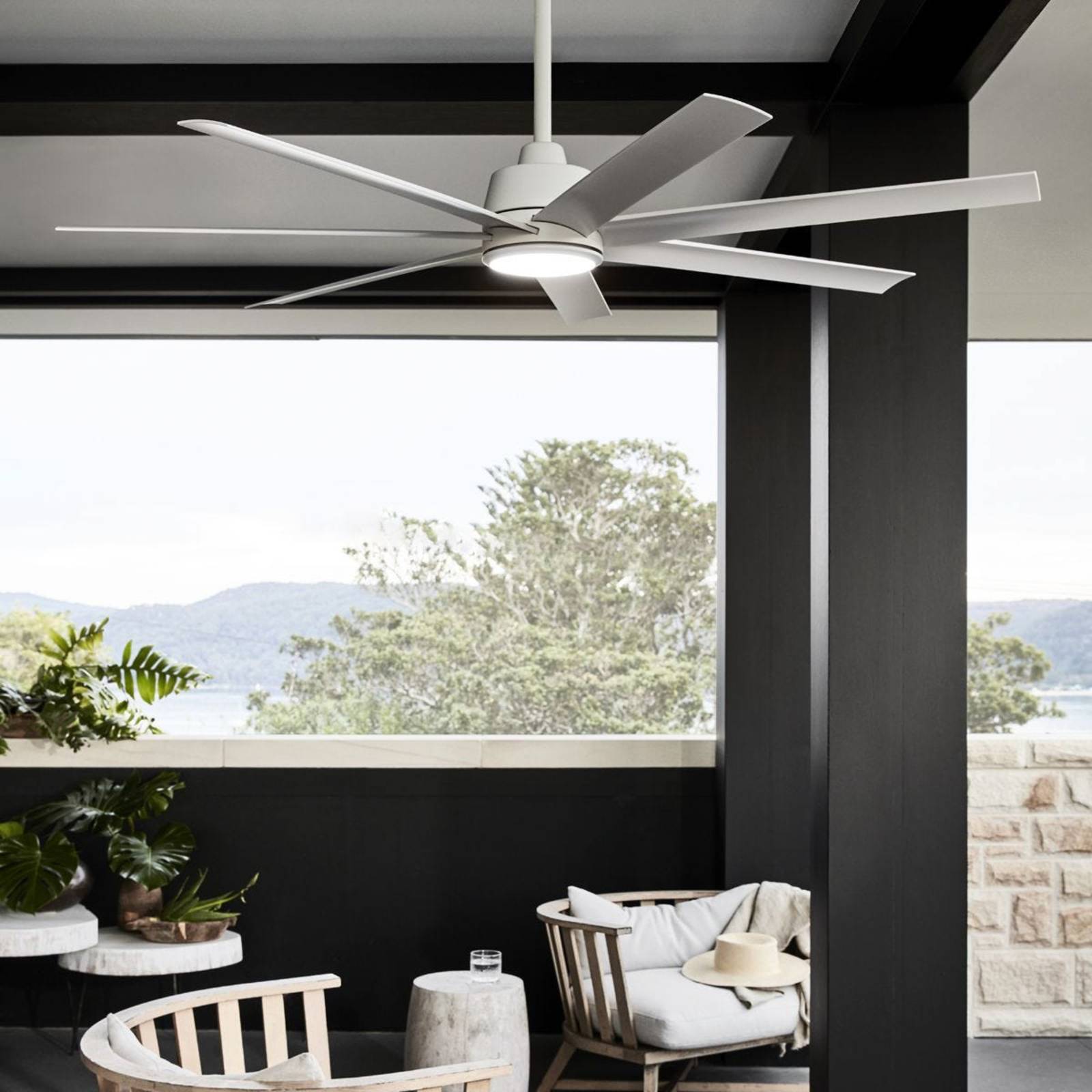 Beacon Deckenventilator mit Licht Atlanta weiß 142 cm leise Beacon Deckenventilator mit Licht Atlanta weiß 142 cm leise von Beacon Lighting