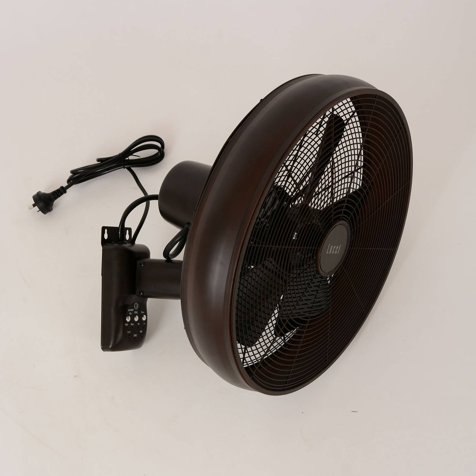 Beacon Wandventilator Breeze, schwarz, Ø 41 cm, leise von Beacon Lighting