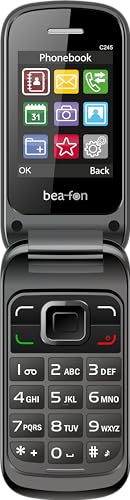 Beafon, C245, Classic Line, Klapphandy, Tastenhandy, XL 2,4" (6,1cm) Farbdisplay, Kamera, schwarz Lack von Beafon
