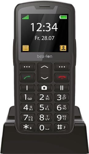 Beafon, SL260, Silverline, Tastentelefon, Seniorenhandy mit SOS Notruftaste, Hörgerätekompatibel, M4/T4, Lichtsignal, Display 2,2" (5,58Zoll), schwarz von Beafon