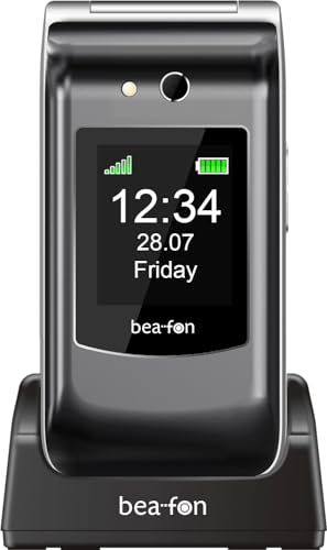Beafon, SL646, Silverline, Seniorenhandy mit SOS Notruftaste, Klapphandy, Großtastentelefon, XXL Farbinnen- Außendisplay, Ladeschale, Fotokontakanzeige, Kamera Beafon, SL646, Silverline, Seniorenhandy mit SOS Notruftaste, Klapphandy, Großtastentelefon, XXL Farbinnen- Außendisplay, Ladeschale, Fotokontakanzeige, Kamera von Beafon