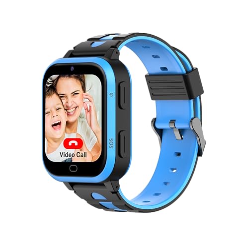 Beafon, SW2, Smartwatch, Kidswatch, 4G, SOS Notruftaste-Notruffunktion, SOS Sicherheitszone, Touch Display 1,7" Zoll (4,32cm), Sprachanruf, Videoanruf, 4G, IP X7 von Beafon