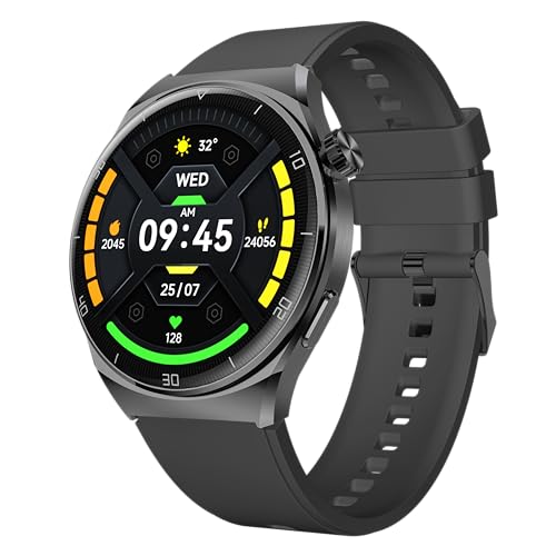 Beafon, smartwatch, 401, Armbanduhr, Fitnessuhr Damen und Herren, 1,43“ (3,63cm) AMOLED Display, Sprachassistent, Bluetooth Anruf, IP67, Fitness+Sport Mode, Blutdruckmessung, GPS kompatibel von Beafon