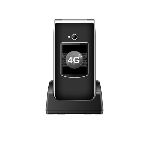 beafon, SL605 LTE 4G, Silverline, Klapphandy, Seniorenhandy mit SOS Notruftaste, Handy, Tastenhandy, iP54, Farbinnendisplay 2,4" (6,09cm) / Farbaußendisplay 1,44" (3,65cm) von Beafon