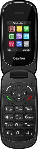 Beafon C220 Klapp-Handy Schwarz, Lack-Schwarz von Beafon