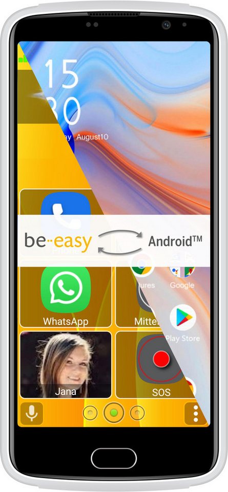 Beafon M7 Lite 4G Senior Smartphone (14 cm/5,5 Zoll, 32 GB Speicherplatz, 13 MP Kamera) von Beafon
