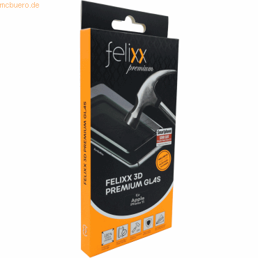 Beafon felixx 3D Premium-Glas Full Cover für iPhone XI R Black von Beafon