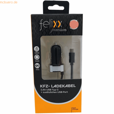Beafon felixx Kfz-Lader USB Typ-C Anschluss + zus. USB Port Beafon felixx Kfz-Lader USB Typ-C Anschluss + zus. USB Port von Beafon