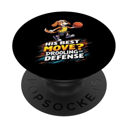 Lustiges Basketball-Geschenk für Beagle-Hundeliebhaber PopSockets Klebender PopGrip von Beagle Fun Designs