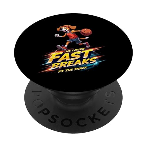 Lustiges Basketball-Geschenk für Beagle-Hundeliebhaber PopSockets Klebender PopGrip von Beagle Fun Designs