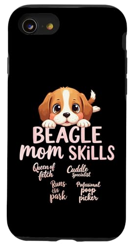 Lustiges Beagle-Mom-Hunde-Beagle-Mama-Zitat Hülle für iPhone SE (2020) / 7 / 8 von Beagle Fun Designs