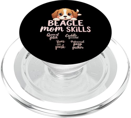 Lustiges Beagle-Mom-Hunde-Beagle-Mama-Zitat PopSockets PopGrip für MagSafe von Beagle Fun Designs