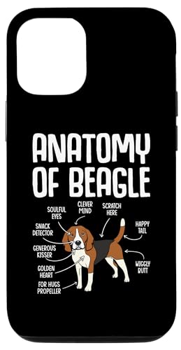 Hülle für iPhone 15 Anatomy Of A Beagle von Beagle Hunde Geschenke für Hundeliebhaber