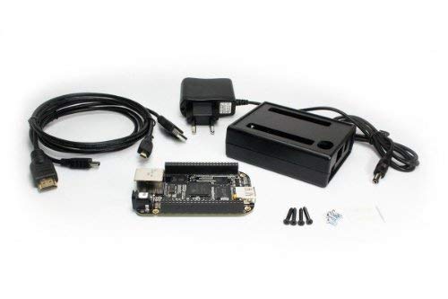 BeagleBone Black Barebone Starter Kit Bundle mit Beaglebone, Gehäuse, Steckernetzteil und HDMI Kabel von Beagleboard