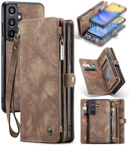 Beajew Handyhülle für Samsung Galaxy A15 5G, Caseme Retro Reißverschluss Hülle PU Leder Weiche Klapphülle Magnetverschluss Kartenfach Standfunktion Geldbörse, Braun Beajew Handyhülle für Samsung Galaxy A15 5G, Caseme Retro Reißverschluss Hülle PU Leder Weiche Klapphülle Magnetverschluss Kartenfach Standfunktion Geldbörse, Braun von Beajew