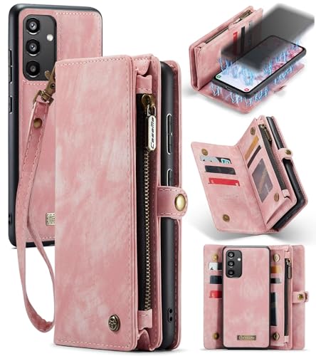 Beajew Handyhülle für Samsung Galaxy A34, Caseme Retro Reißverschluss Hülle PU Leder Weiche Klapphülle Magnetverschluss Kartenfach Standfunktion Geldbörse, Rosa Beajew Handyhülle für Samsung Galaxy A34, Caseme Retro Reißverschluss Hülle PU Leder Weiche Klapphülle Magnetverschluss Kartenfach Standfunktion Geldbörse, Rosa von Beajew