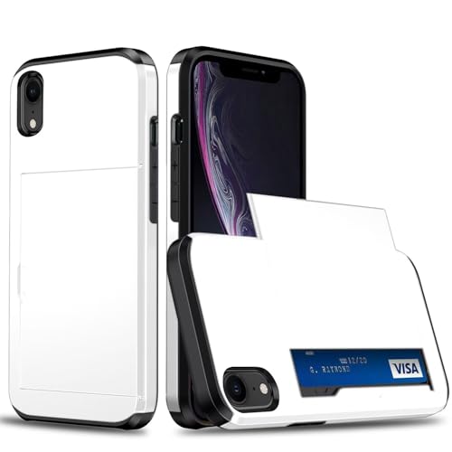 Beajew Handyhülle für iPhone XR Case Silikon, mit Kartenfach Silikon TPU Handyhülle Dünn Weiche Stoßfest Flexibel Handy Tasche Bumper Brieftasche Case, Weiß Beajew Handyhülle für iPhone XR Case Silikon, mit Kartenfach Silikon TPU Handyhülle Dünn Weiche Stoßfest Flexibel Handy Tasche Bumper Brieftasche Case, Weiß von Beajew