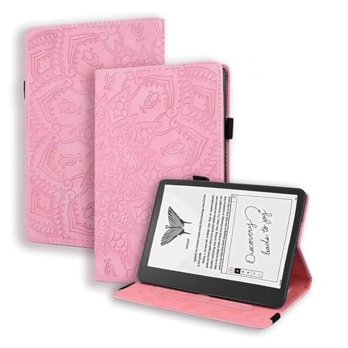 Beajew Hülle für Amazon Kindle Scribe 10.2 2022, Dünne Leichte PU Leder Tablet Hülle mit Auto Schlaf/Aufwach Funktion Wach Tablet Cove, Rosa von Beajew