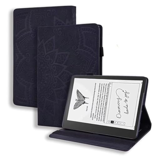 Beajew Hülle für Amazon Kindle Scribe 10.2 2022, Dünne Leichte PU Leder Tablet Hülle mit Auto Schlaf/Aufwach Funktion Wach Tablet Cove, Schwarz von Beajew