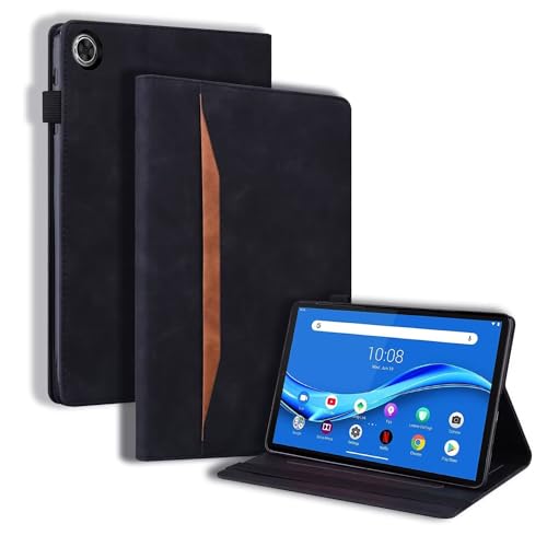 Beajew Hülle für Lenovo Pad Pro 2022/Tab P11 Pro Gen 2, mit Stifthalter, Unterstützt Touch-ID,PU Leder Folio Case Stoßfest mit Tasche, Multi-Winkel Ständer,Intelligentes Schutzhülle-Schwarz von Beajew