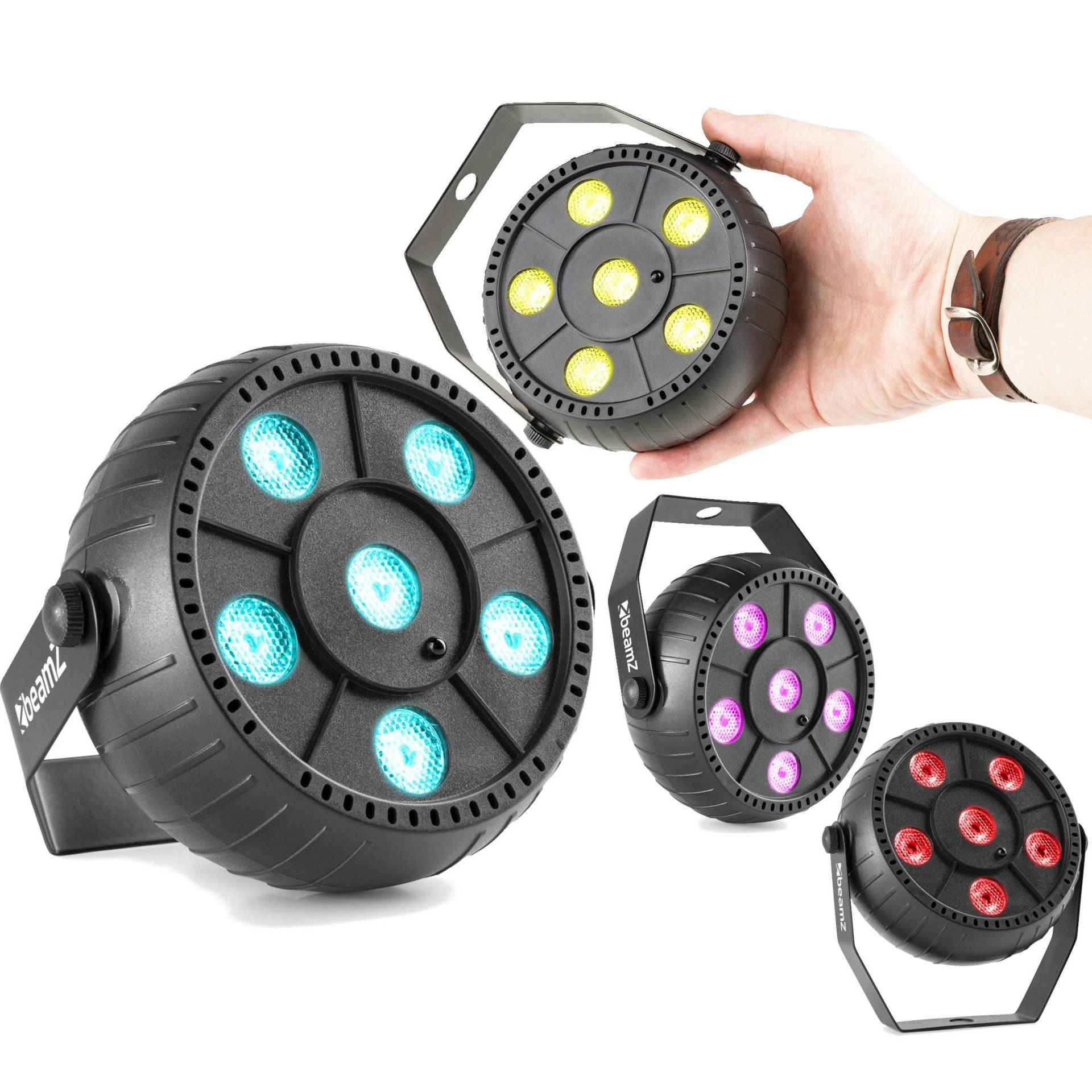 BeamZ PLP10 Rechargeable RGB LED Pars (Set of 4) von BeamZ