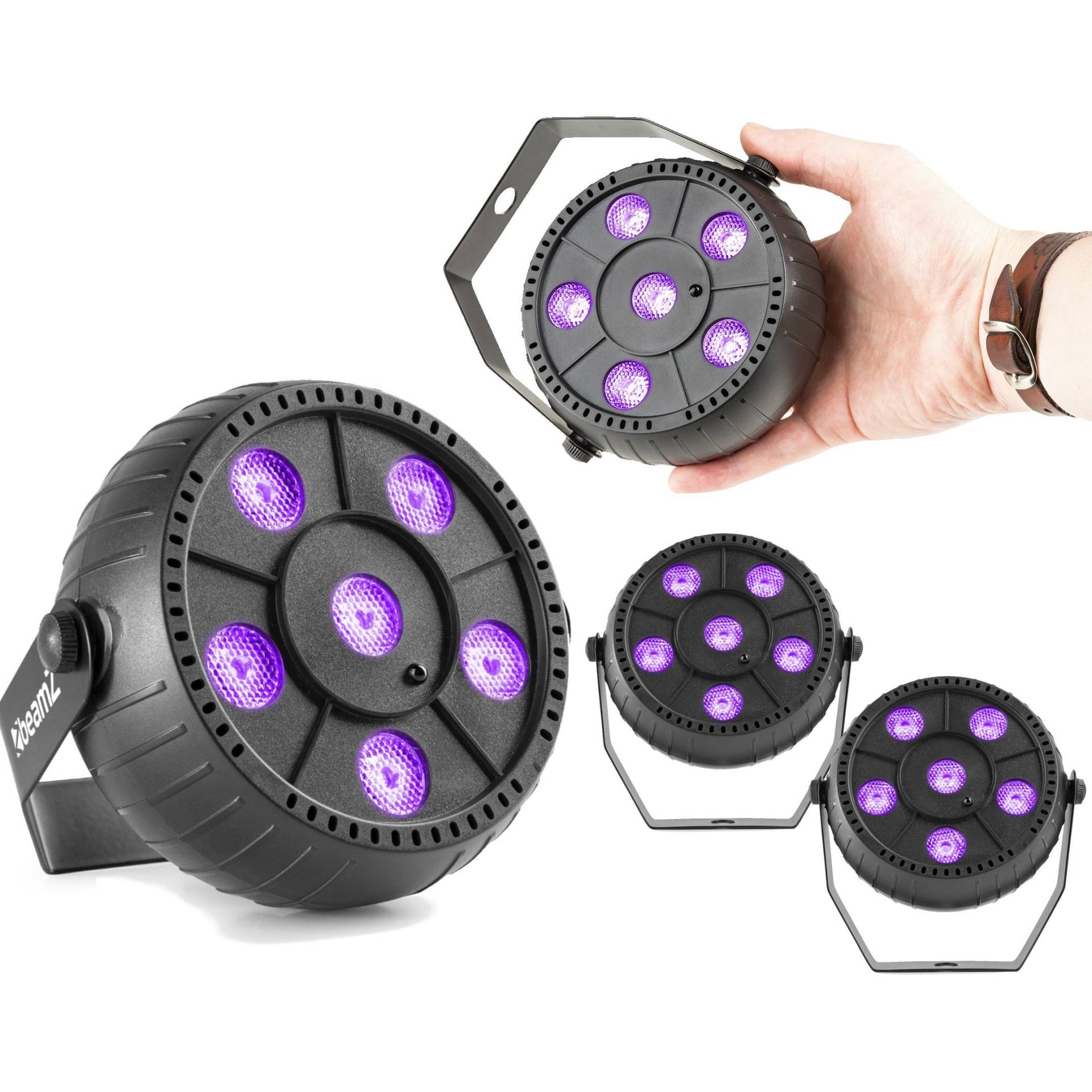 BeamZ PLP14 Rechargeable LED Blacklights (Set of 4) von BeamZ