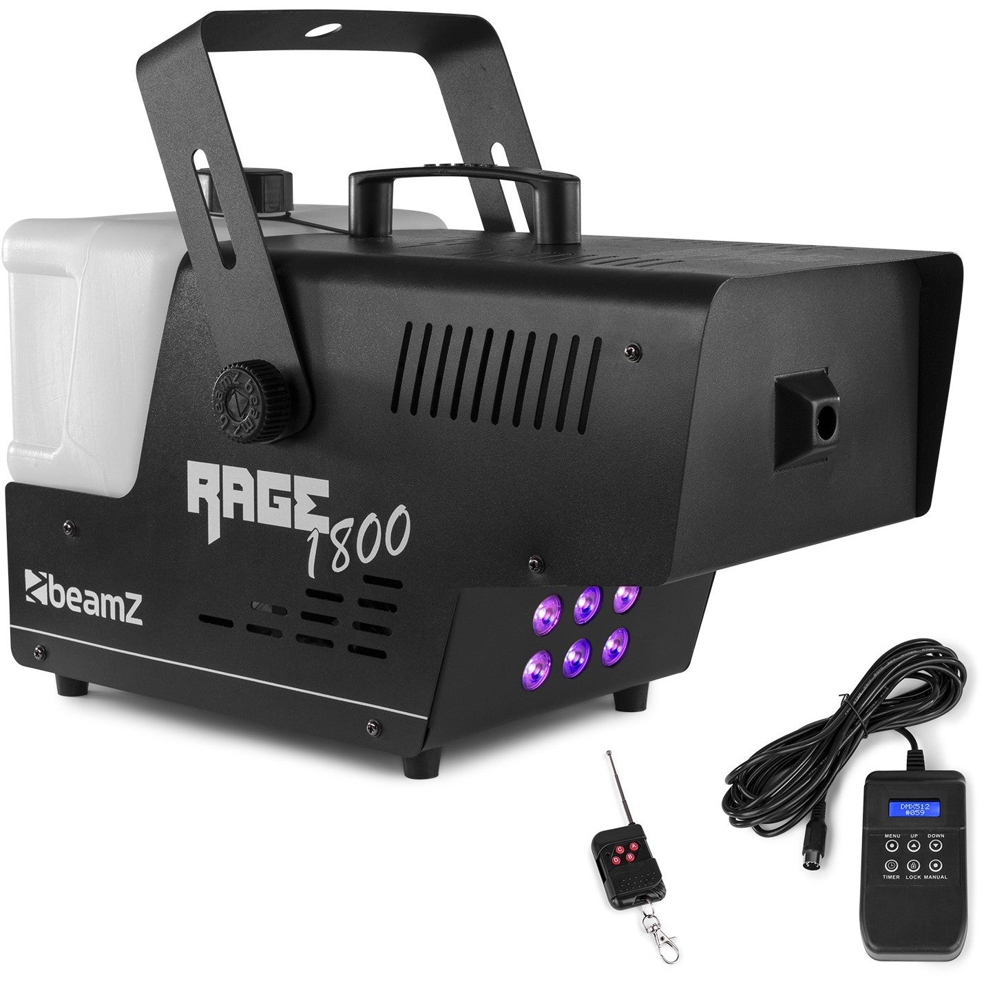 BeamZ Rage 1800LED Smoke Machine with Built-in LEDs von BeamZ
