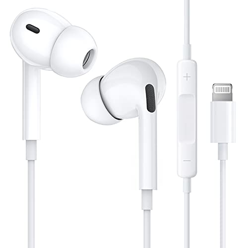 Kabel Kopfhörer für iPhone [Apple MFi-Zertifiziert] In-Ear Kopfhörer HiFi Sound Ohrhörer Isolating Lightning Anschluss Kopfhörer mit Mikrofon für iPhone 14/13/12/11/XR/8 Unterstützt alle iOS Systeme von Beamingnet