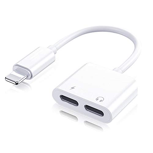 Lightning auf Lightning Klinke und Laden 【Apple MFi Zertifiziert】iPhone Aux Adapter Kopfhörer Adapter Audio Kabel Konverter Kopfhöreranschluss Adapter Kompatibel mit iPhone 14/12/13/11 Pro/X/XS/XR/8/7 von Beamingnet