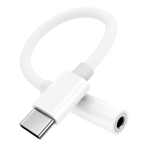 iPhone 15 Kopfhörer Adapter [Apple MFi Zertifiziert] Adapter USB C auf Klinke USB C auf 3,5‑mm-Kopfhörer"anschluss Adapter Aux Audio für iPhone 15/15 Plus/15 Pro/15 Pro Max, Galaxy S23 S22 S21 Ultra von Beamingnet