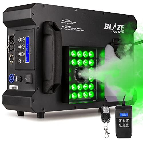 BeamZ BLAZE1200 Nebelmaschine mit Lichteffekt, 1200 Watt, Horizontal und Vertikal, Fog Machine LED Rauchmaschine mit Funkfernbedienung, Disco Partynebel, Smoke Machine für DJs, Veranstaltungen BeamZ BLAZE1200 Nebelmaschine mit Lichteffekt, 1200 Watt, Horizontal und Vertikal, Fog Machine LED Rauchmaschine mit Funkfernbedienung, Disco Partynebel, Smoke Machine für DJs, Veranstaltungen von Beamz
