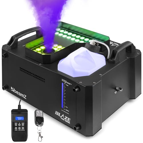 BeamZ BLAZE2200 Nebelmaschine mit Lichteffekt, 2200 Watt, Horizontal und Vertikal, Fog Machine LED Rauchmaschine mit Funkfernbedienung, Disco Partynebel, Smoke Machine für DJs, Veranstaltungen BeamZ BLAZE2200 Nebelmaschine mit Lichteffekt, 2200 Watt, Horizontal und Vertikal, Fog Machine LED Rauchmaschine mit Funkfernbedienung, Disco Partynebel, Smoke Machine für DJs, Veranstaltungen von Beamz