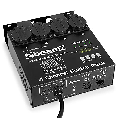 BeamZ DMX004DII DMX-Controller Switchpack mit 4 Kanälen von Beamz