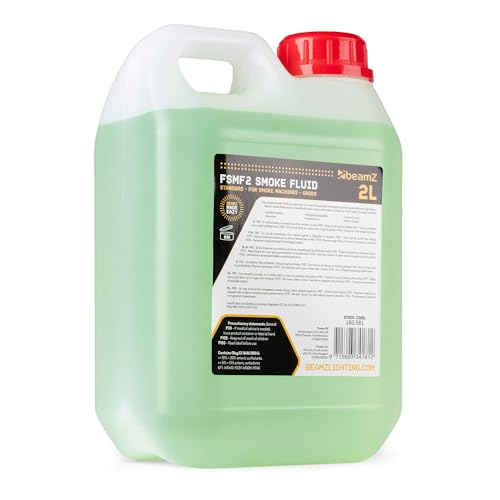 BeamZ Nebelflüssigkeit 2 Liter - Universelles wasserbasiertes und sicheres ECO-Nebelfluid zur Verwendung in u. a. BeamZ Nebelmaschinen - Grün BeamZ Nebelflüssigkeit 2 Liter - Universelles wasserbasiertes und sicheres ECO-Nebelfluid zur Verwendung in u. a. BeamZ Nebelmaschinen - Grün von Beamz