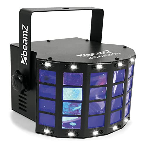 BeamZ LED Butterfly Partylicht 3x3W RGB + 14xSMD Strobe Musikgesteurt oder Automatikmodus, Disco Licht. DJ Bühnenbeleuchtung Schwarz von Beamz