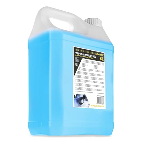 BeamZ Nebelfluid 5 Liter - Universelles wasserbasiertes und sicheres, ultrakonzentriertes Nebelfluid von Beamz