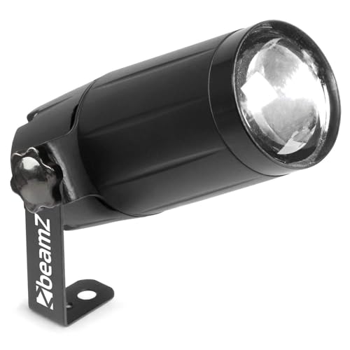 BeamZ PS6WB LED Pin Spot Punktstrahler 12 Watt LED Strahler, Spotlight, Disco Licht, RGBW Scheinwerfer, Effekt Bühnenlicht für Discokugel von Beamz