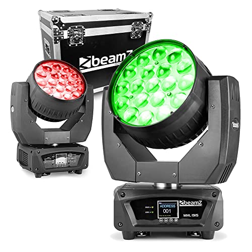 BeamZ Professional MHL1915 - Set aus 2 Zoom Moving Heads im Flightcase von Beamz