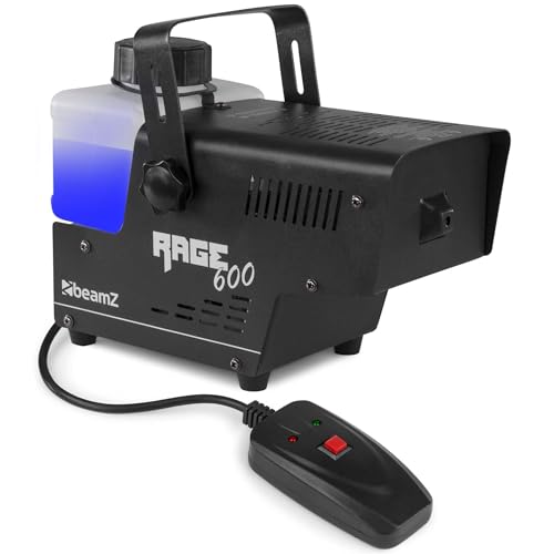 BeamZ Rage 600I Nebelmaschine, 600 W, Tank 500 ml, einzigartiges und Robustes Design, 3 m kabelgebundene Fernbedienung für Fernbedienung, Montagebügel, ideal für einen Abend von 30 m² BeamZ Rage 600I Nebelmaschine, 600 W, Tank 500 ml, einzigartiges und Robustes Design, 3 m kabelgebundene Fernbedienung für Fernbedienung, Montagebügel, ideal für einen Abend von 30 m² von Beamz